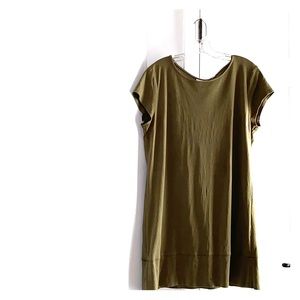 Olive Mid thigh Summer mini dress.